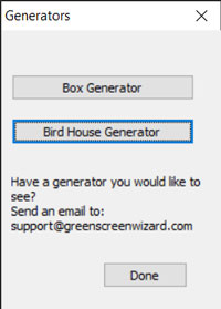 Laser Photo Wizard Birdhouse Generator